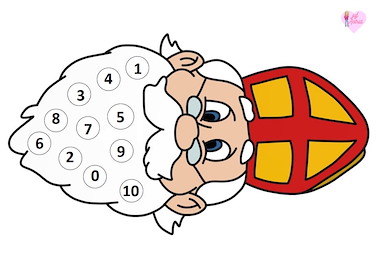 Lesmateriaal Sinterklaas rol en kleur van 0 tot 10  van auteur Juf_Astrid slide 2