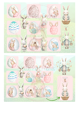 Lesmateriaal Ganzenbord - de eitjes van de paashaas van auteur Little Play Friends slide 4