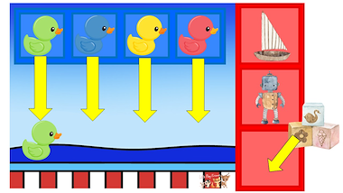 Lesmateriaal eendjes vissen - gezelschapsspel - kleurenspel van auteur Little Play Friends slide 3