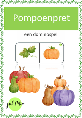 Lesmateriaal Pompoenpret van auteur Juf Nika slide 1