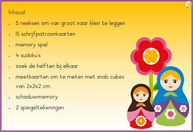 Lesmateriaal Matroesjka inloop activiteiten bundel van auteur JufJoyceKuenen slide 2
