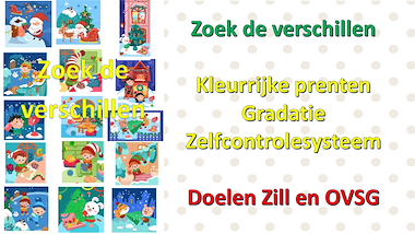 Lesmateriaal kerstmis - zoek de verschillen van auteur Little Play Friends