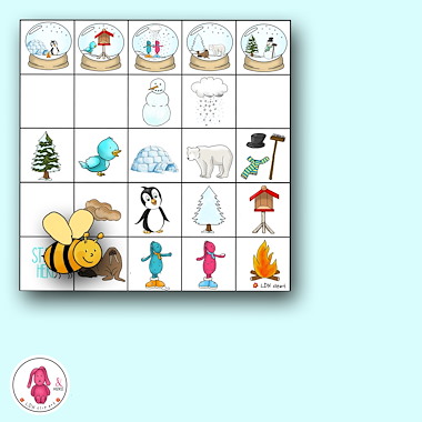 Lesmateriaal Bee-Bot® Winter sneeuwglobes, 3 niveaus, maak een sneeuwbol  van auteur LDN Clipart slide 2