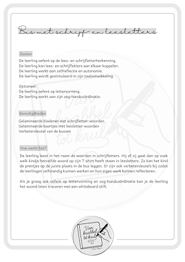 Lesmateriaal De schrijfletterbus van auteur Van krabbel tot krul slide 4