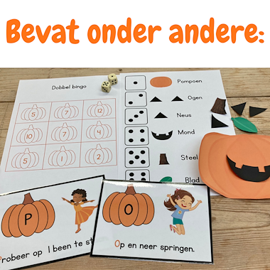 Lesmateriaal Pompoen bundel kleuters | Herfst Halloween activiteiten  van auteur My Teacher Shares slide 4