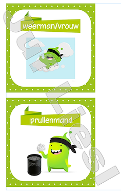 Lesmateriaal Classdojo taakjes takenbord met naamkaartjes  van auteur De monsterklas van Juf Liesl slide 3
