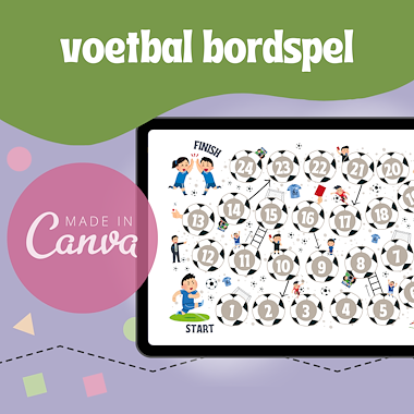 Lesmateriaal thema voetbal bordspel van auteur Kelly Meeus