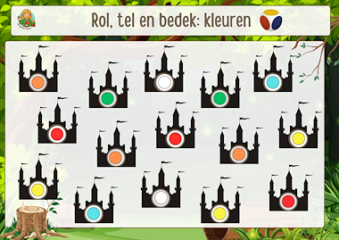 Lesmateriaal Ridders en kastelen: Rol en bedek (kleuren en vormen) van auteur De kleuters van juf Naomi slide 2