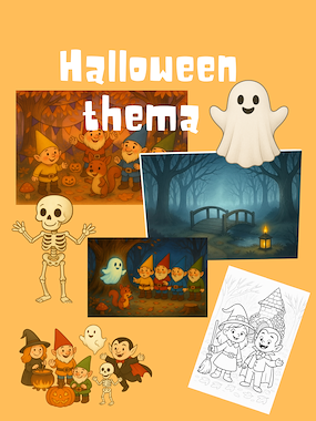 Lesmateriaal halloweenverhaal met lees en luisteropdrachten van auteur samensterkleren slide 1