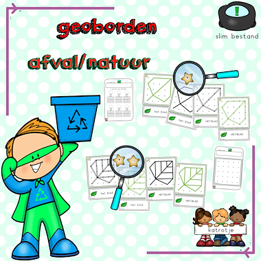 Lesmateriaal geoborden thema: afval/natuur van auteur katrotje