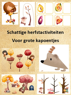 Lesmateriaal Schattige herfstbundel - 16 activiteiten van auteur Little Play Friends