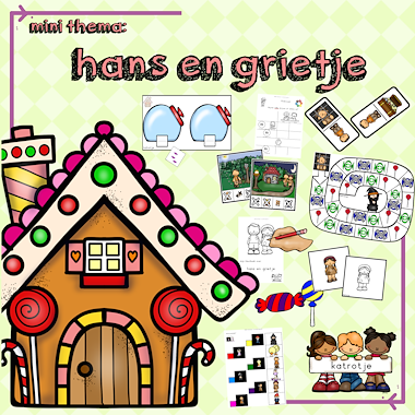 Lesmateriaal mini thema Hans en Grietje van auteur katrotje slide 1