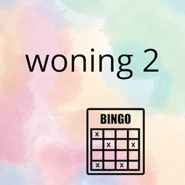 Lesmateriaal AN - mijn woning (deel 2) - spel 8: bingo van auteur Peggy Van Rompaey