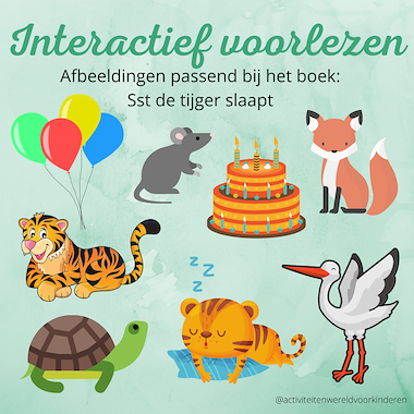 Lesmateriaal Ssst de tijger slaapt- interactief voorlezen  van auteur Nanny Melissa