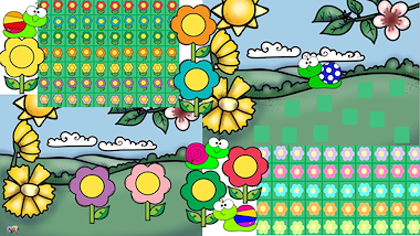 Lesmateriaal bloemenspel 100-veld, A3-document van auteur Little Play Friends slide 3