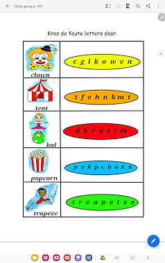 Lesmateriaal Circus werkboekje groep 2 van auteur Juf Monique slide 2