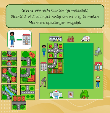 Lesmateriaal Smartgame maak een weg thema Ziek zijn van auteur Jabbedabbedoe slide 2