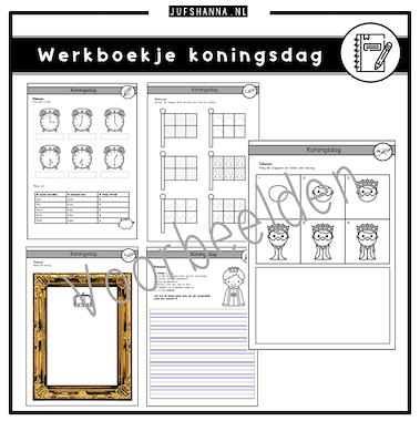Lesmateriaal Koningsdag | Werkboekje groep 4 van auteur Juf Shanna slide 2