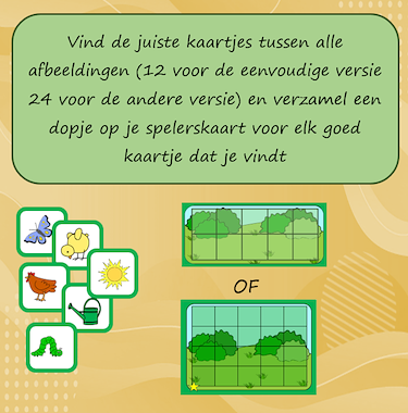 Lesmateriaal Geheugenspel De lentetuin ( +gratis nalegfiguurtjes) van auteur Jabbedabbedoe slide 3