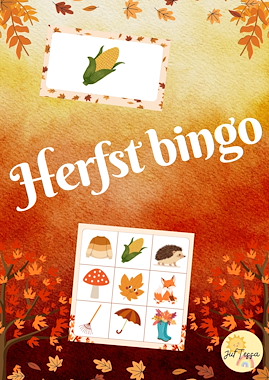 Lesmateriaal Herfst bingo (grootouderfeest)  van auteur Juf Tessa
