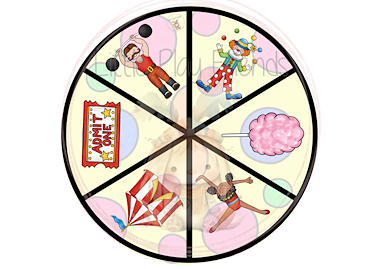Lesmateriaal Circus: draai / rol en bedek van auteur Little Play Friends slide 4