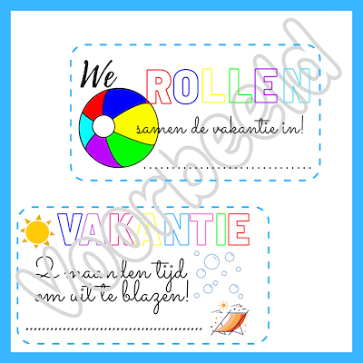 Lesmateriaal einde schooljaar cadeautjes kaartjes  van auteur Juf Wiezel slide 2