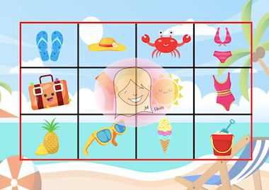 Lesmateriaal Bingo thema zomer van auteur juf Eileen slide 2