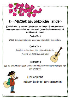 Lesmateriaal Topteamtocht - Kevin naar Italië, Griekenland en Spanje van auteur Lessen en Illustraties Elles slide 2