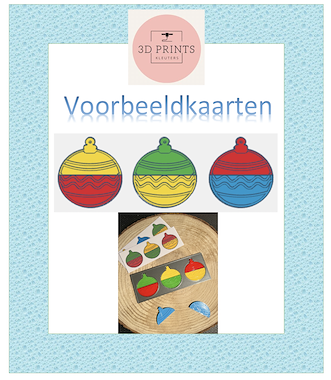 Lesmateriaal Voorbeeldkaarten kerst-puzzel  van auteur juf Carine slide 1