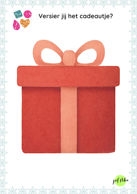 Lesmateriaal Versierkaarten Kerstmis van auteur Juf Nika slide 4