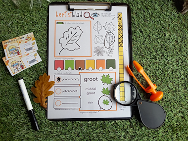 Lesmateriaal Herfstlab - onderzoekshoek kleuters  van auteur Zwaanzinnig onderwijs slide 1