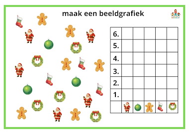 Lesmateriaal 10 beeldgrafieken Kerst van auteur de beweegjuf slide 2