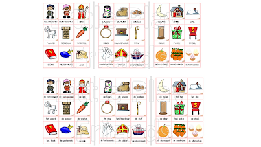 Lesmateriaal Woordkaarten en sprekende muur - Sinterklaas van auteur Little Play Friends slide 3