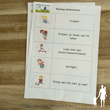 Lesmateriaal Beweeg dobbelsteen van auteur Nanny Melissa slide 2