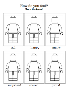 Lesmateriaal How do you feel? Draw the faces! van auteur Ine slide 1