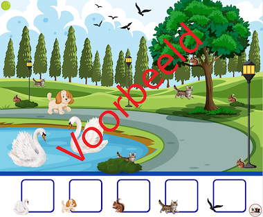 Lesmateriaal 🐾 Tel mee met de dieren! – Tel- en schrijfoefening van auteur FilouFinds slide 3