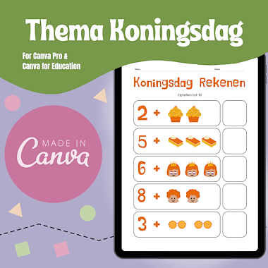Lesmateriaal thema Koningsdag Peuters en Kleuters van auteur Kelly Meeus