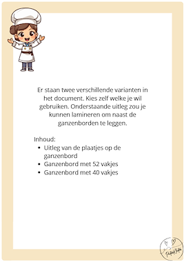 Lesmateriaal De bakker - ganzenbord van auteur PeuterKleuter slide 2