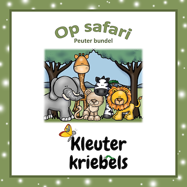 Lesmateriaal THEMABUNDEL: OP SAFARI van auteur Kleuter Kriebels