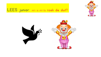 Lesmateriaal Leesjunior: Roek de duif! van auteur Gratis leuke leesboekjes slide 1