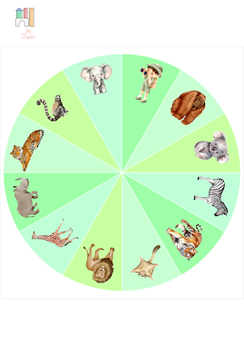 Lesmateriaal Bingo - wilde dieren van auteur Kleuterjuf_Daphne