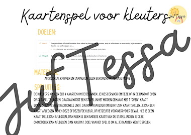 Lesmateriaal Kaartenspel voor kleuters winter van auteur Juf Tessa slide 2