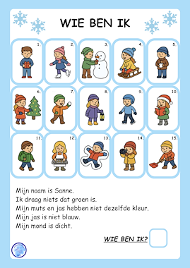 Lesmateriaal Wie ben ik? (groep 3-4-5) van auteur Alexandra Wit slide 2