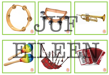 Lesmateriaal thema muziek sprekende muur/ memorie kaartjes van auteur juf Eileen