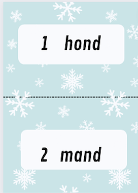 Lesmateriaal sneeuwballen spelling woorden met -d van auteur Juf Kitty B slide 2