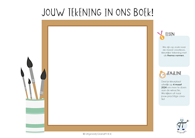 Lesmateriaal Winactie - Jouw tekening in ons boek van auteur GrandPi slide 2