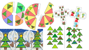 Lesmateriaal Bouw je eigen kerstboom  van auteur Little Play Friends slide 4