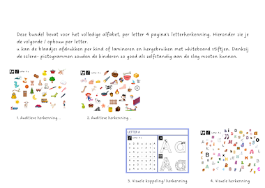 Lesmateriaal Letterherkenning voor elke letter van het alfabet van auteur Superleerkracht slide 2