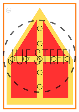 Lesmateriaal topologie mijter Sint - oudste kleuters van auteur Juf Steffi slide 2