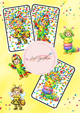 Lesmateriaal ✨ Confettikaarten – Wie zit er verstopt? ✨ van auteur Juf_Cynthia_